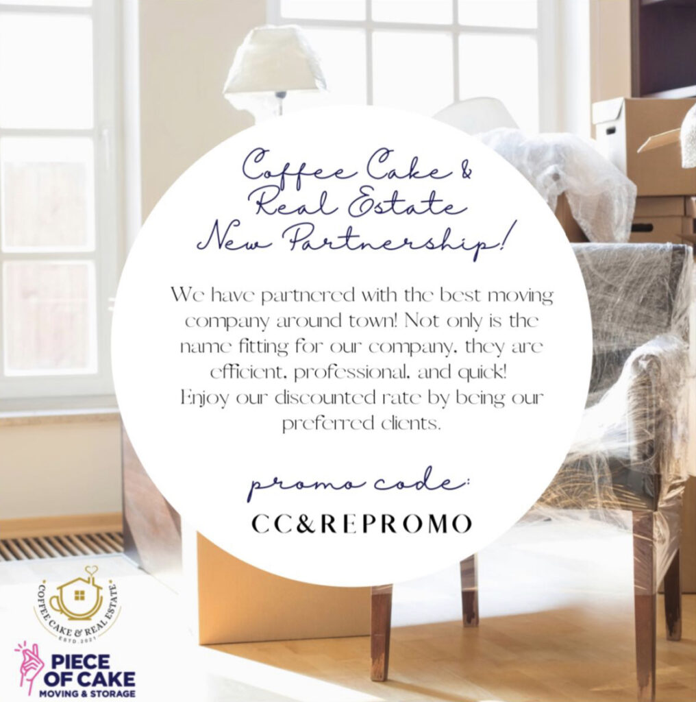 Wrapped furniture and moving boxes with promo